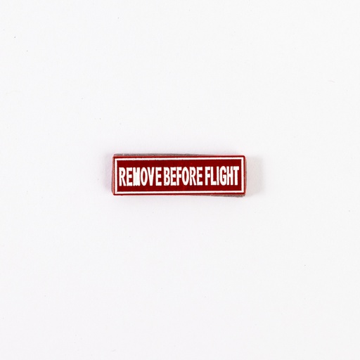 Metal Sticker - Remove before flight